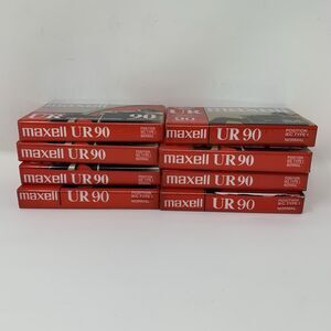 Maxell Cassette Normal Bias UR Audio Cassette 90 Minutes Lot of 8 Tapes